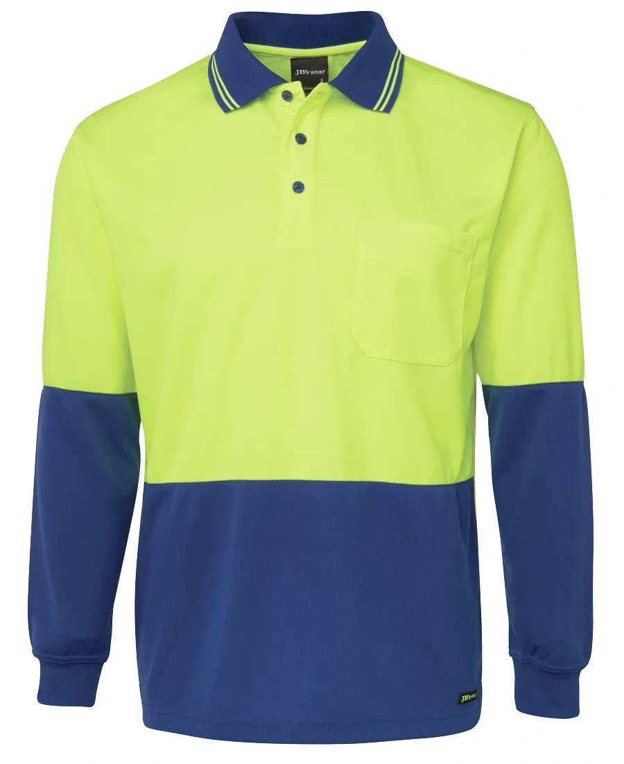 JB's Hi Vis L/S Traditional Polo - Image 8