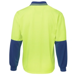 JB's Hi Vis L/S Traditional Polo - Thumbnail Image 9