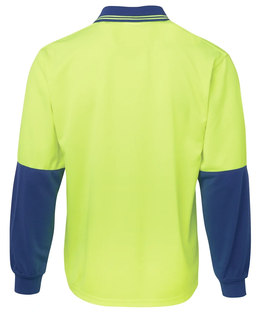 JB's Hi Vis L/S Traditional Polo - Image 9