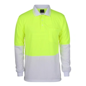 JB's Hi Vis L/S Traditional Polo - Thumbnail Image 10