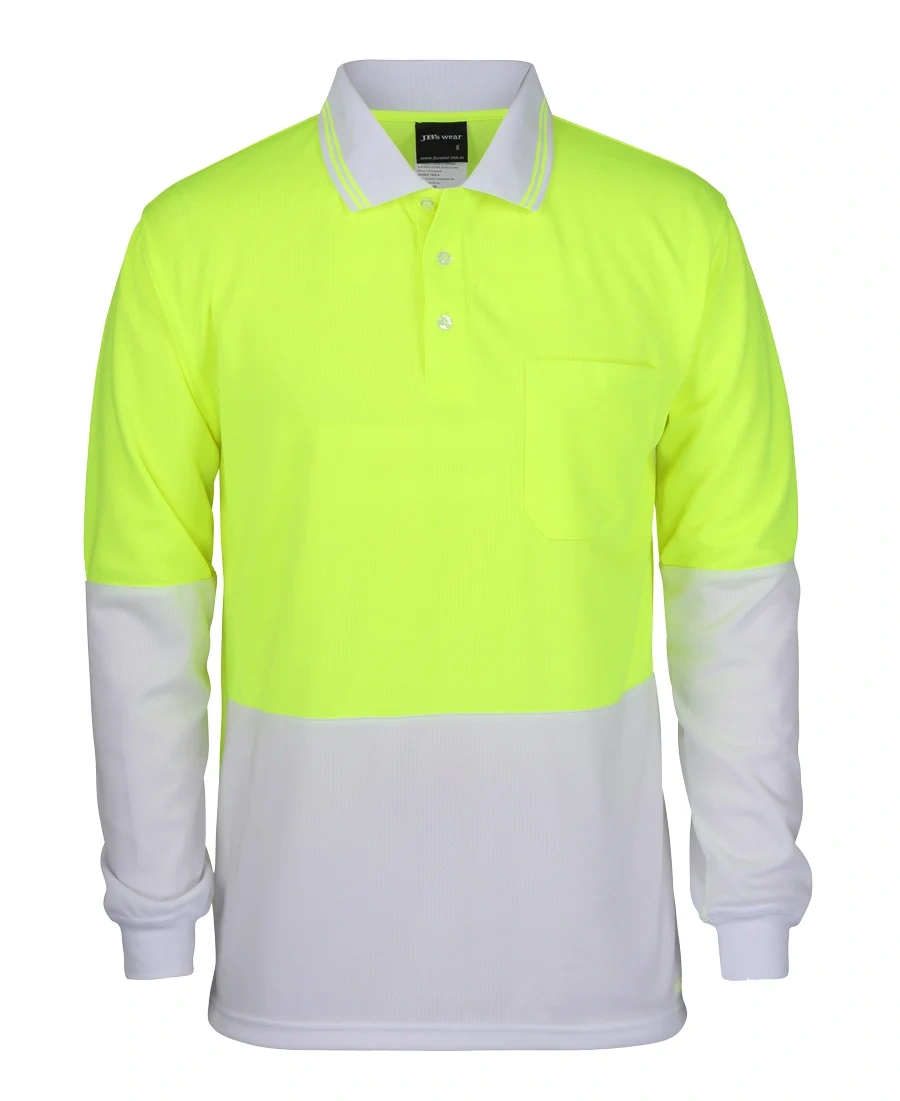 JB's Hi Vis L/S Traditional Polo - Image 10