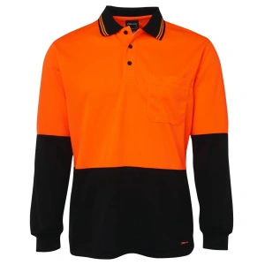 JB's Hi Vis L/S Traditional Polo - Thumbnail Image 12