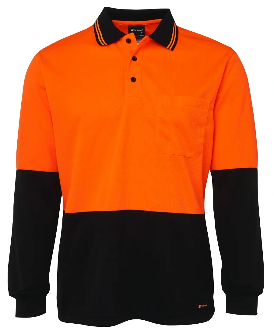 JB's Hi Vis L/S Traditional Polo - Image 12