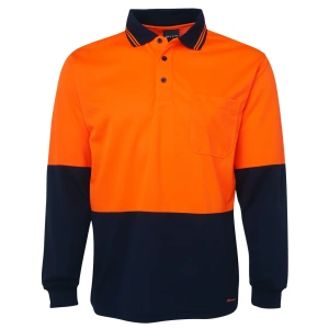 JB's Hi Vis L/S Traditional Polo - Thumbnail Image 14