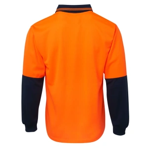 JB's Hi Vis L/S Traditional Polo - Thumbnail Image 15