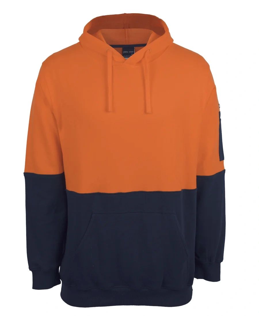 JB's Hi Vis 310 Cotton Pull Over Hoodie - Image 2