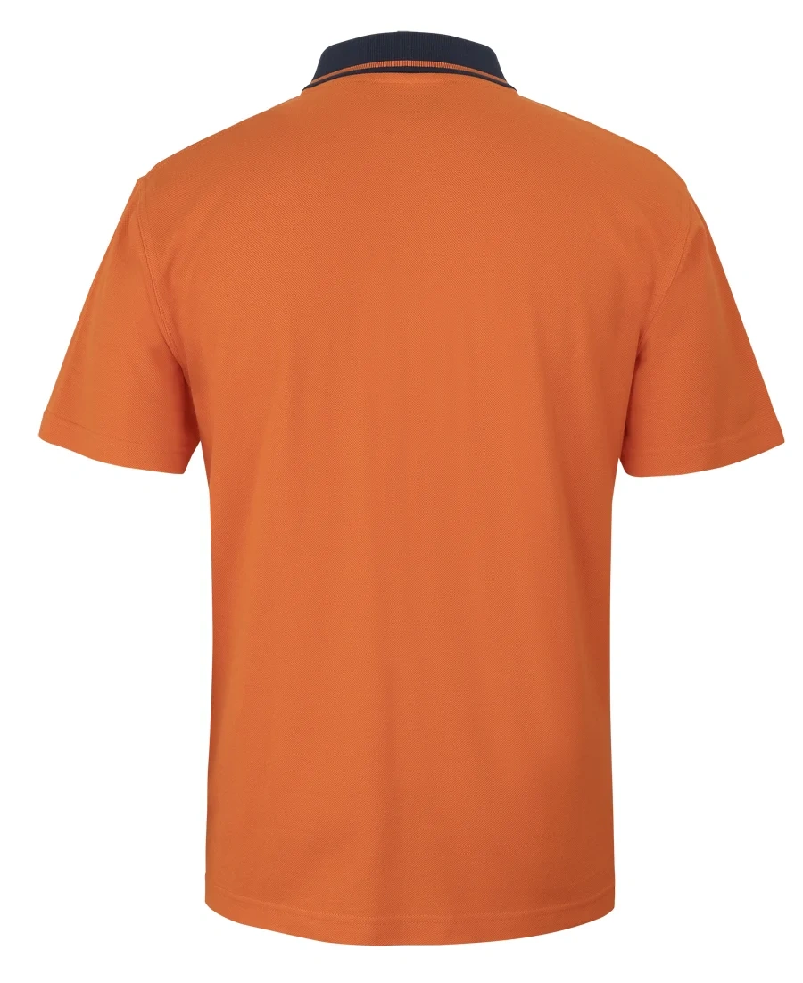 JB's Hi Vis S/S Cotton Pique Trad Polo - Image 3