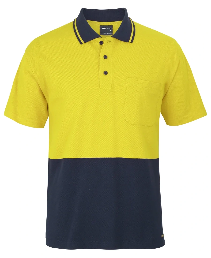 JB's Hi Vis S/S Cotton Pique Trad Polo - Image 4