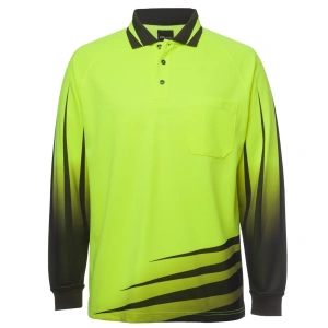 JB's Hi Vis L/S Rippa Sub Polo - Thumbnail Image 2