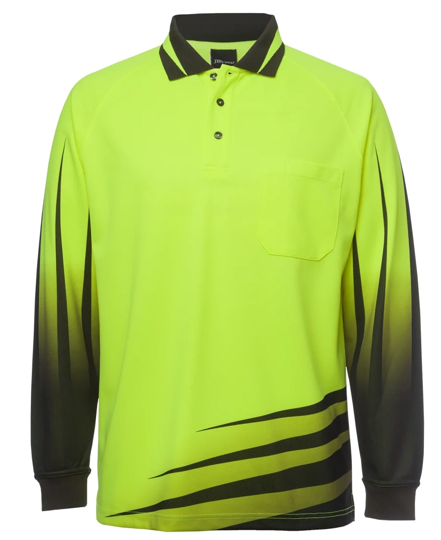 JB's Hi Vis L/S Rippa Sub Polo - Image 2