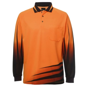 JB's Hi Vis L/S Rippa Sub Polo - Thumbnail Image 4
