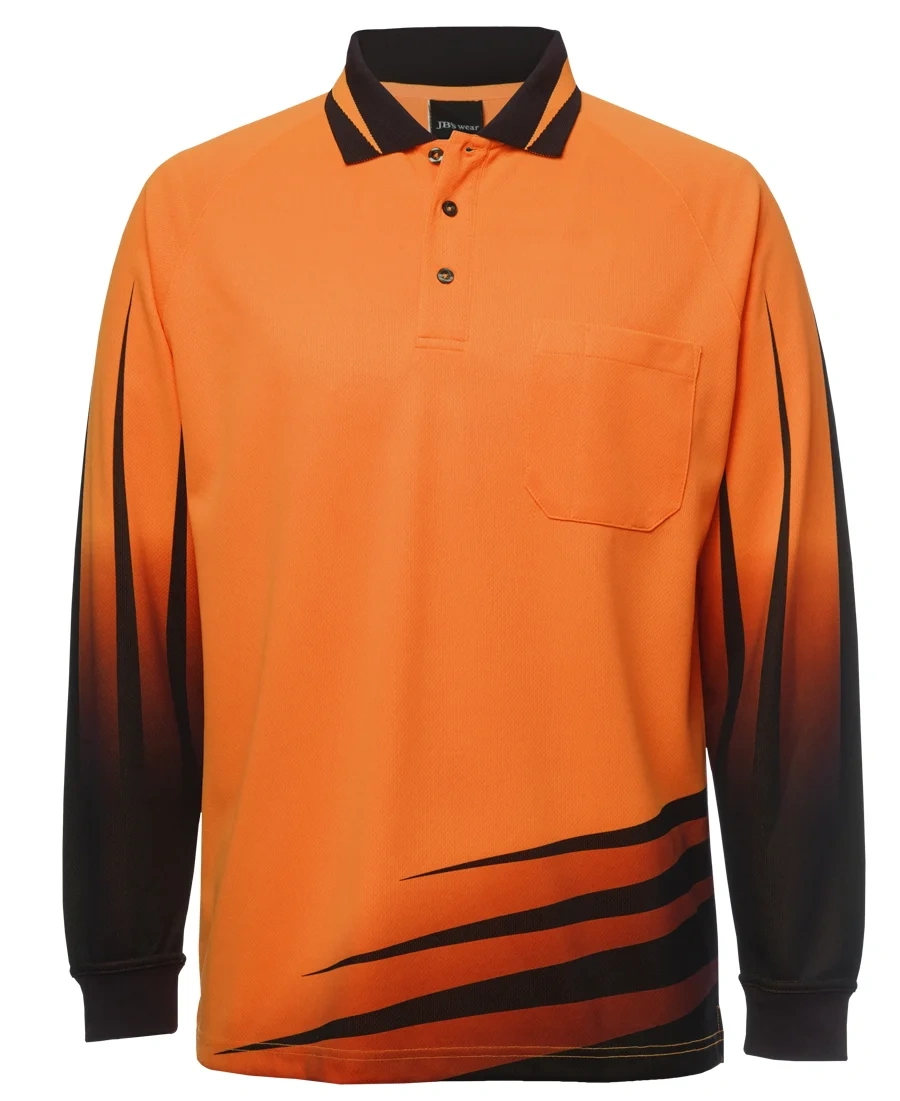 JB's Hi Vis L/S Rippa Sub Polo - Image 4