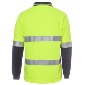 JB's Hi Vis L/S (D+N) Traditional Polo - Thumbnail Image 3