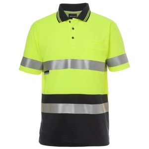 JB's Hi Vis S/S (D+N) Traditional Polo - Thumbnail Image 2
