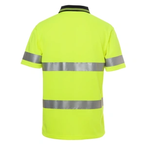 JB's Hi Vis S/S (D+N) Traditional Polo - Thumbnail Image 3