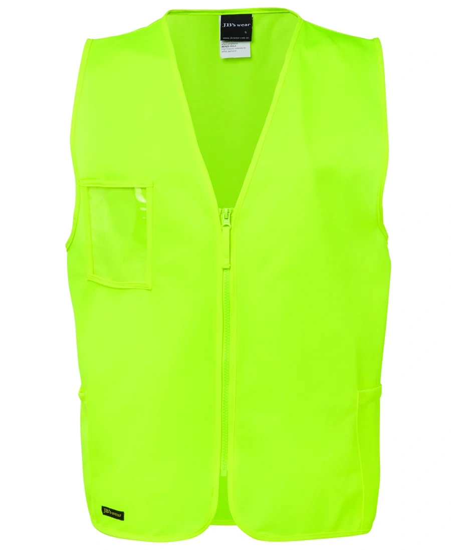 JB's Hi Vis Zip Safety Vest - Image 2