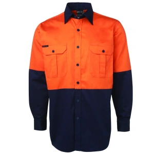 JB's Hi Vis L/S 190G Work Shirt - Thumbnail Image 2