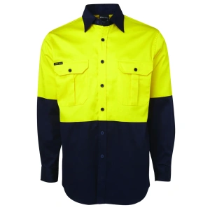 JB's Hi Vis L/S 190G Work Shirt - Thumbnail Image 4