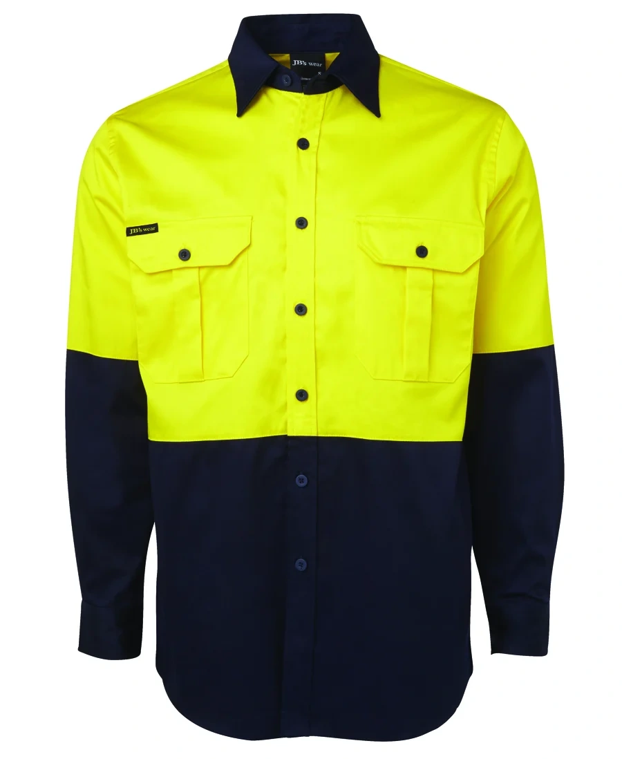 JB's Hi Vis L/S 190G Work Shirt - Image 4