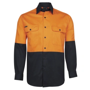 JB's Hi Vis L/S 150G Work Shirt - Thumbnail Image 2