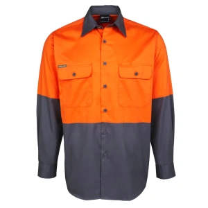 JB's Hi Vis L/S 150G Work Shirt - Thumbnail Image 4