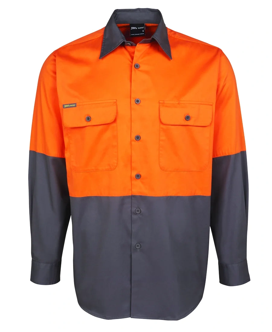 JB's Hi Vis L/S 150G Work Shirt - Image 4