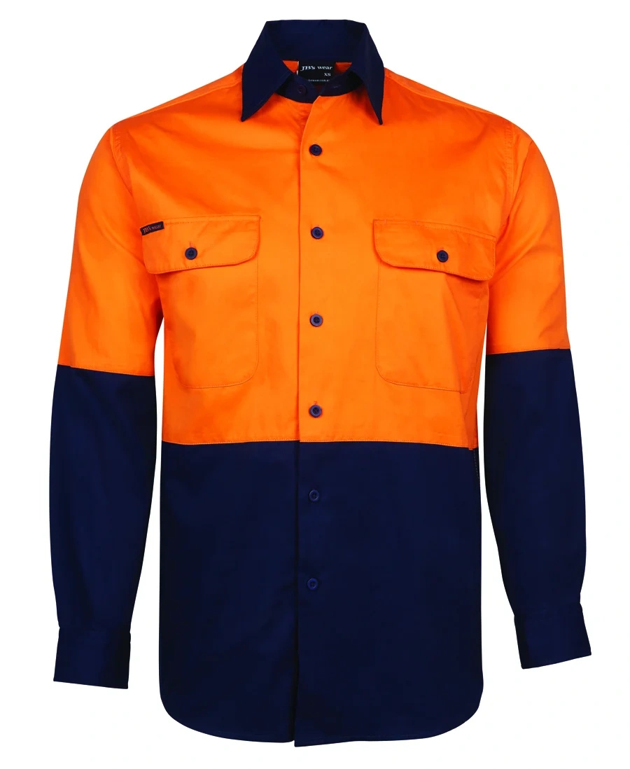 JB's Hi Vis L/S 150G Work Shirt - Image 6