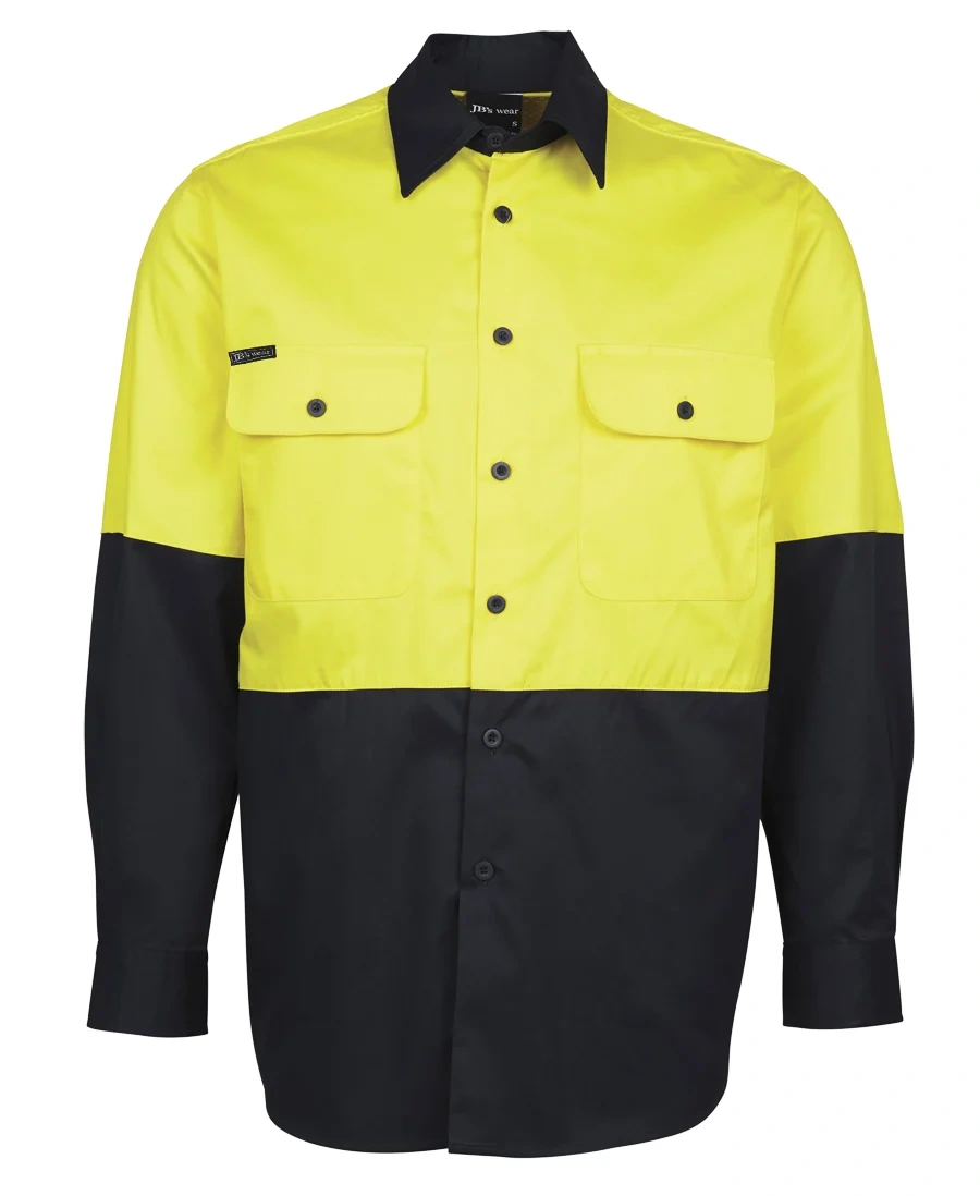 JB's Hi Vis L/S 150G Work Shirt - Image 8