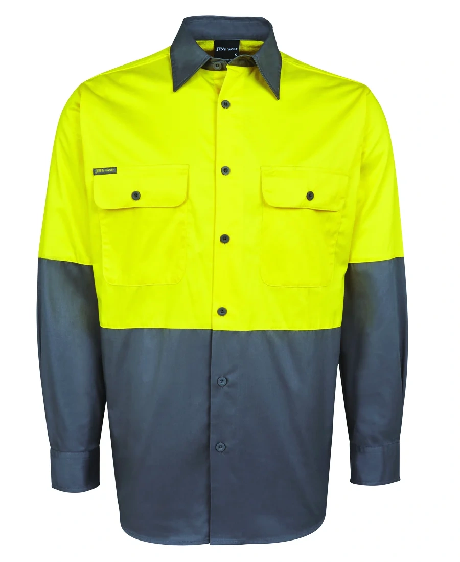 JB's Hi Vis L/S 150G Work Shirt - Image 10