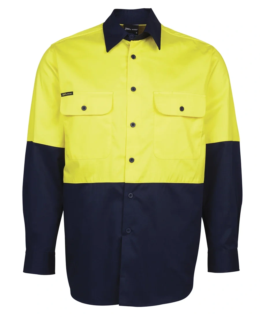 JB's Hi Vis L/S 150G Work Shirt - Image 12