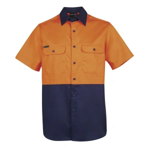 JB's Hi Vis S/S 150G Work Shirt - Thumbnail Image 2
