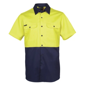 JB's Hi Vis S/S 150G Work Shirt - Thumbnail Image 6