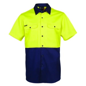 JB's Hi Vis S/S 150G Work Shirt - Thumbnail Image 8