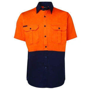 JB's Hi Vis S/S 190G Work Shirt - Thumbnail Image 2