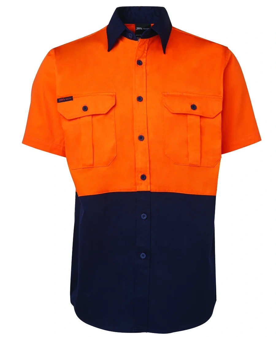 JB's Hi Vis S/S 190G Work Shirt - Image 2