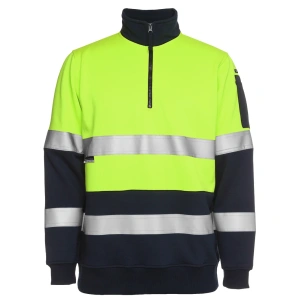 JB's Hi Vis (D+N) 1/2 Zip Fleecy Sweat - Thumbnail Image 2