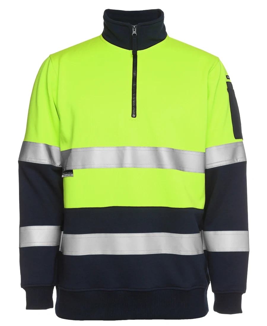 JB's Hi Vis (D+N) 1/2 Zip Fleecy Sweat - Image 2