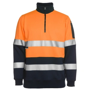 JB's Hi Vis (D+N) 1/2 Zip Fleecy Sweat - Thumbnail Image 4
