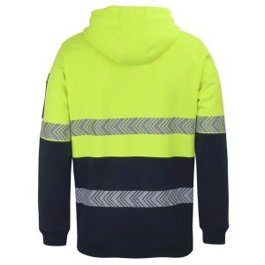 JB's Hi Vis (D+N) 1/2 Zip Segmented Tape Hoodie - Thumbnail Image 3