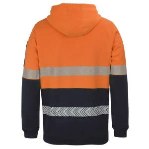 JB's Hi Vis (D+N) 1/2 Zip Segmented Tape Hoodie - Thumbnail Image 5