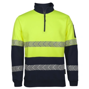 JB's Hi Vis ½ Zip Segmented Tape Fleecy - Thumbnail Image 1