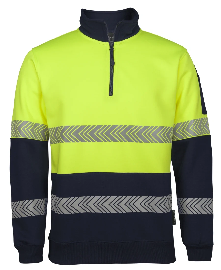 JB's Hi Vis ½ Zip Segmented Tape Fleecy - Image 1