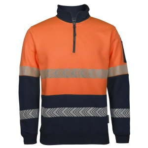 JB's Hi Vis ½ Zip Segmented Tape Fleecy - Thumbnail Image 4