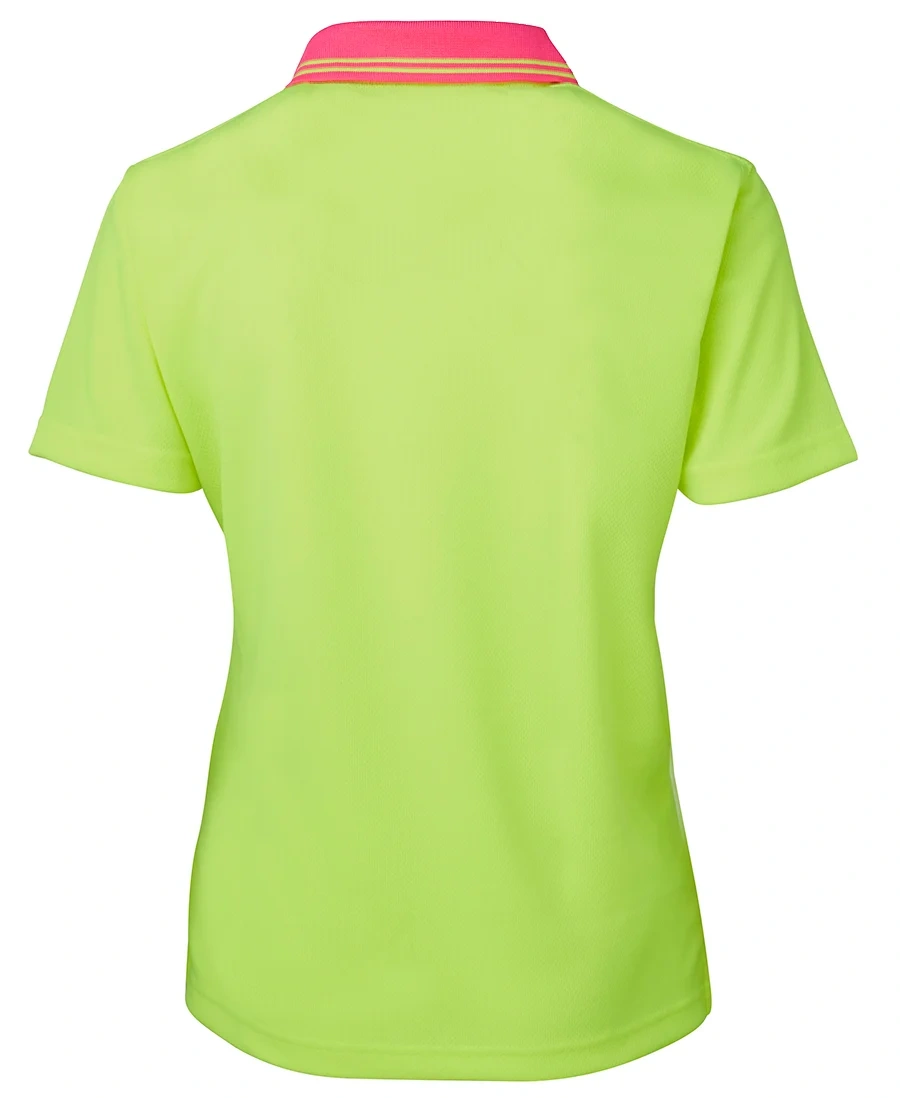 JB's Ladies Hi Vis S/S Comfort Polo - Image 3
