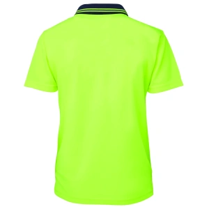 JB's Ladies Hi Vis S/S Comfort Polo - Thumbnail Image 5
