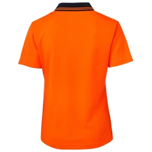 JB's Ladies Hi Vis S/S Comfort Polo - Thumbnail Image 7