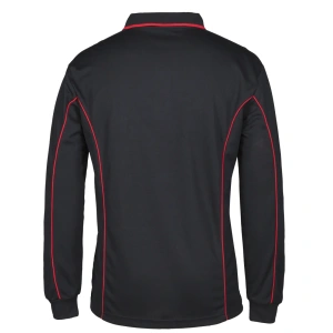 Podium L/S Piping Polo - Thumbnail Image 3