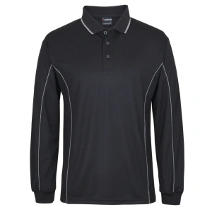 Podium L/S Piping Polo - Thumbnail Image 4