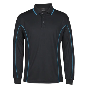 Podium L/S Piping Polo - Thumbnail Image 6