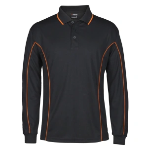 Podium L/S Piping Polo - Thumbnail Image 8